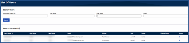 User Search